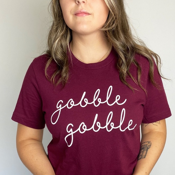 Gobble Gobble Thanksgiving T-Shirt - Picture 2 of 4